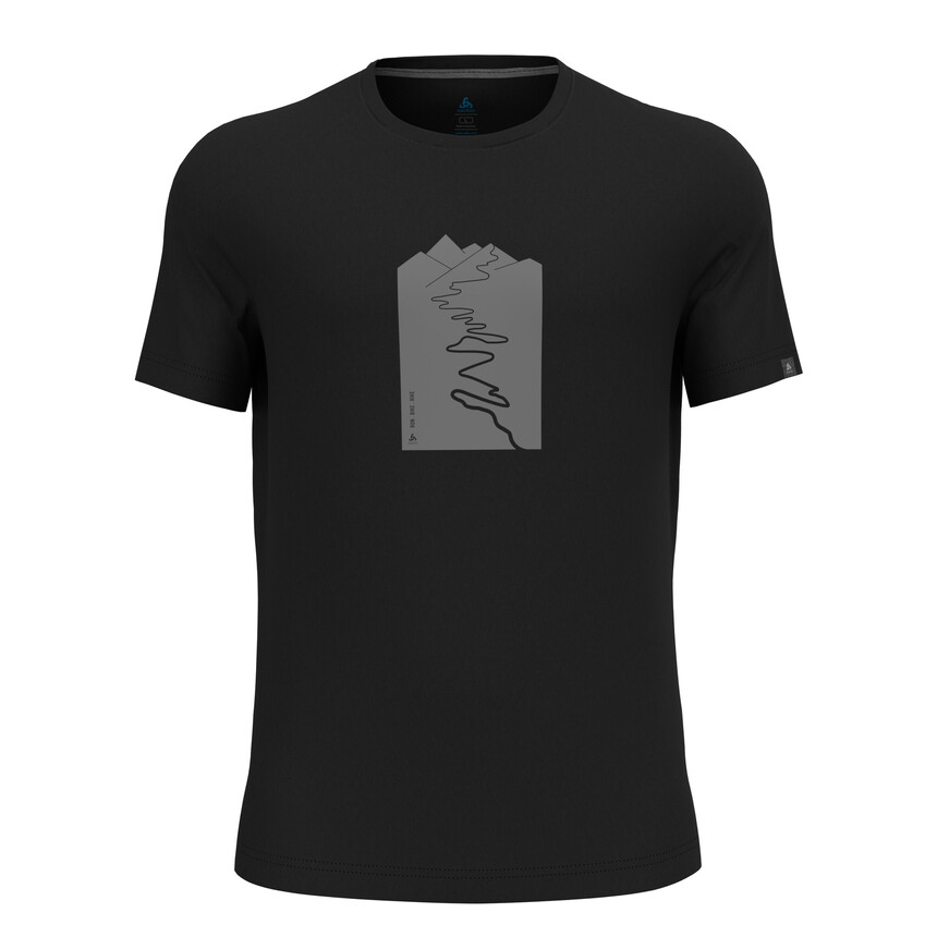 Odlo T-Shirt NIKKO Herren Sportshirt mit Trailprint