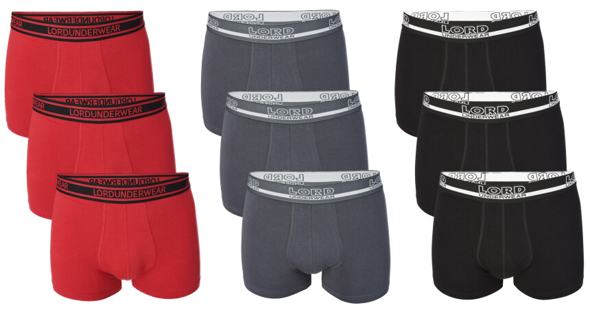 3er Pack Herren Boxershorts LORD, Baumwolle und Elastan, Unterwsche, Unterhosen