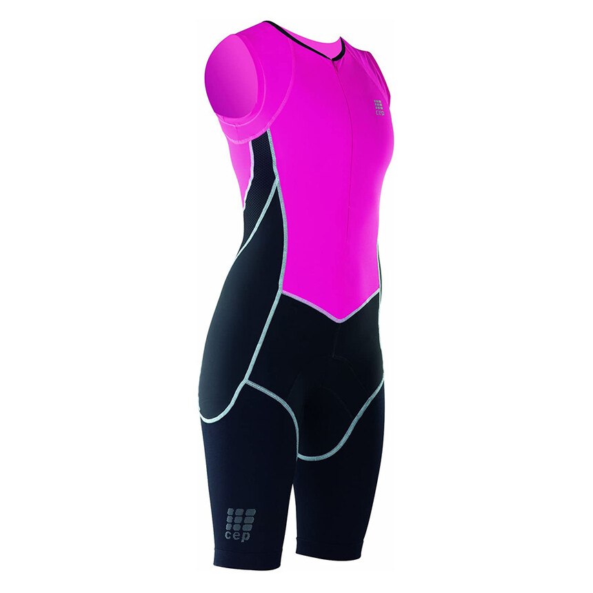 CEP Damen Triathlon Compression Skinsuit, Triathlon Einteiler