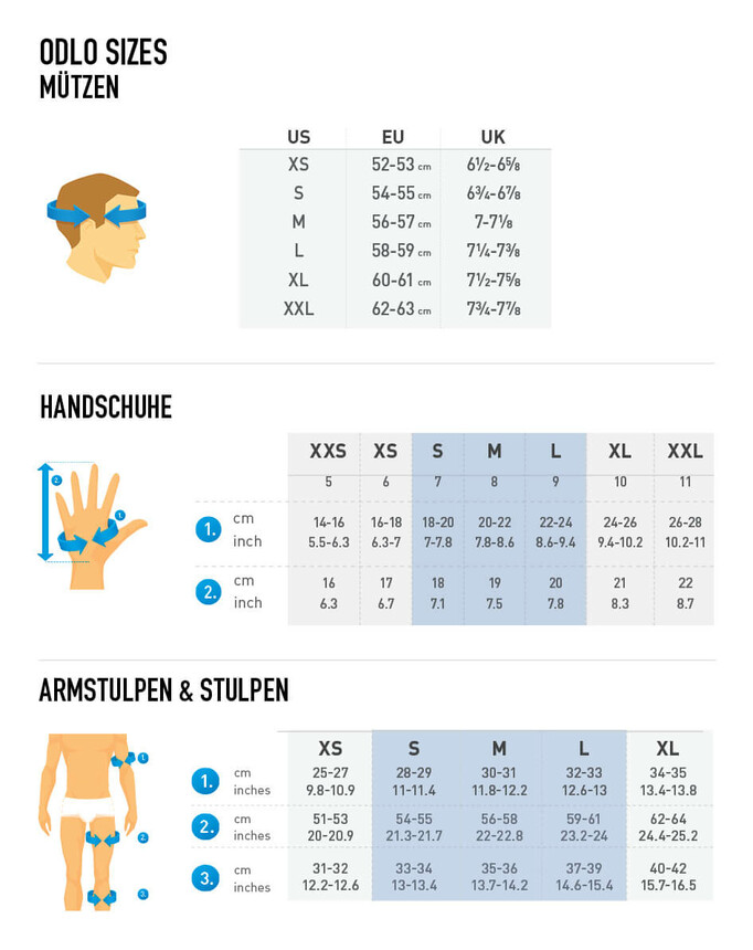 Odlo Polyknit Mütze und Stretchfleece Liner Warm Handschuhe